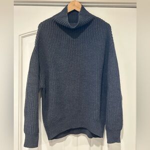 Aritzia Wilfred Charcoal Turtleneck Sweater